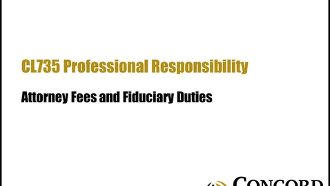Thumbnail for Attorney Fees and Fiduciary Duty