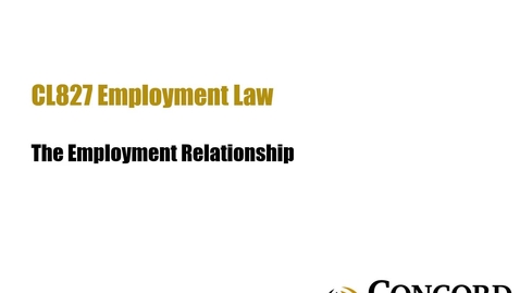 Thumbnail for Employment Relationship