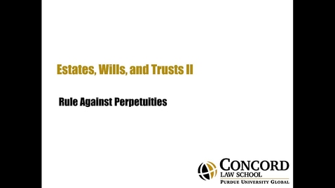 Thumbnail for Rule Against Perpetuities