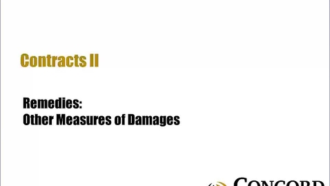 Thumbnail for Other Measures of Damages