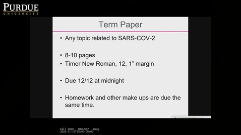 Thumbnail for Fall 2022 - BIOL537 - Deng