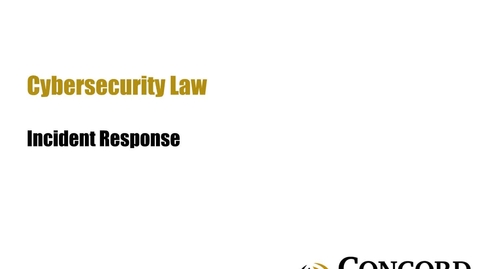 Thumbnail for Incident Response