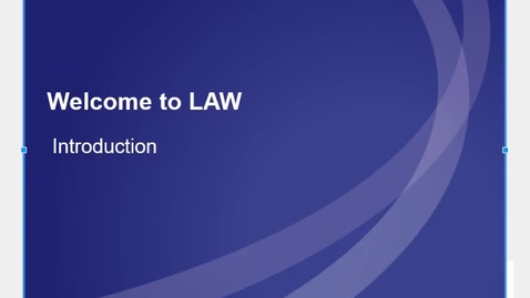 Thumbnail for CL727_mod1_Welcome_to_LAW
