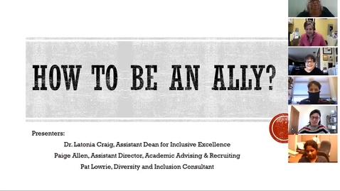 Thumbnail for How to be an Ally