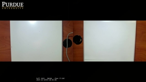 Thumbnail for Fall 2025 - MA366 - Chen (7:28)