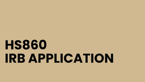 Thumbnail for HS860 Unit 8 Video