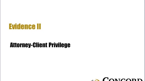 Thumbnail for Attorney-Client Privilege