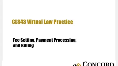 Thumbnail for CL843 Mod 14 Fee Setting and Payment Processing