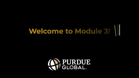 Thumbnail for Module 3 Overview