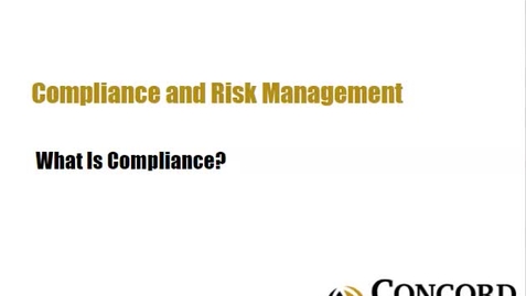 Thumbnail for What is Compliance?
