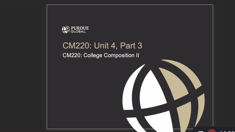 Thumbnail for CM220 Unit 4 Part 3