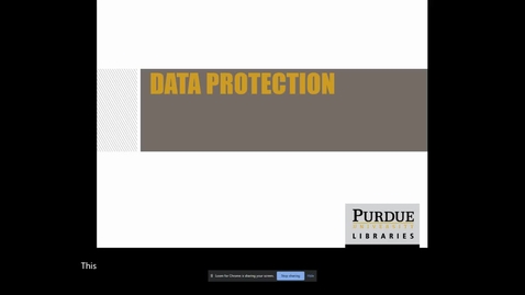 Thumbnail for entry Data Governance Part 3_Data Protection