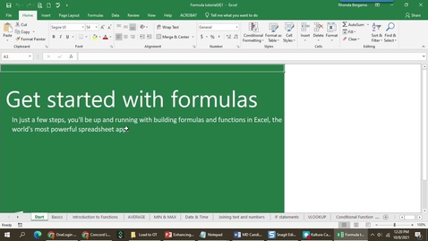 Thumbnail for Excel Using Formulas and Functions - Quiz