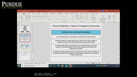 Thumbnail for entry Fall 2022 - BIOL537 - Deng