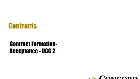 Thumbnail for Acceptance - UCC 2