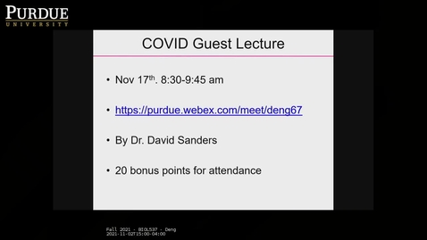 Thumbnail for Fall 2021 - BIOL537 - Deng