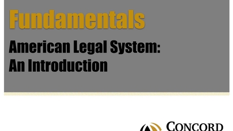 Thumbnail for Fundamentals_American_Legal_System