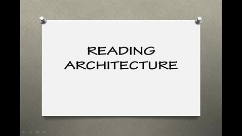 Thumbnail for Reading Architecture