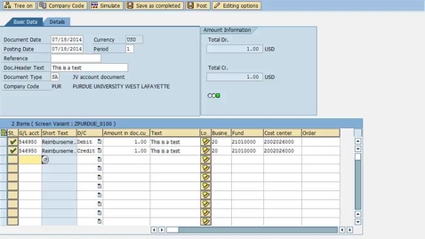 Thumbnail for entry Printing an FV50 document with a document number assigned