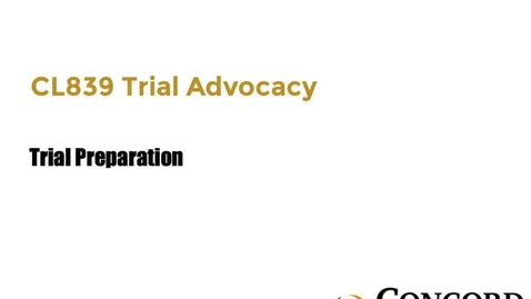 Thumbnail for Trial Preparation
