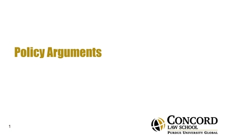 Thumbnail for Policy Considerations and Argument