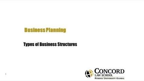 Thumbnail for Types Of Business Structures