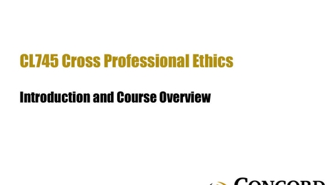Thumbnail for Welcome and Course Introduction