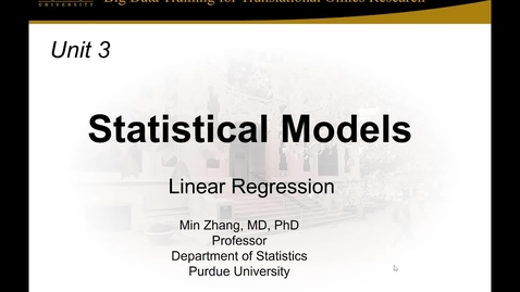 Thumbnail for Unit 3 Session 2_Linear Regression