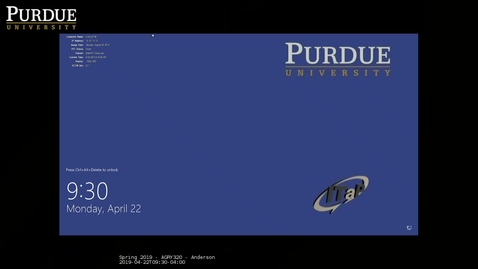 Thumbnail for Spring 2019 - AGRY320 - Anderson