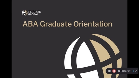 Thumbnail for ABA Graduate Orientation Video