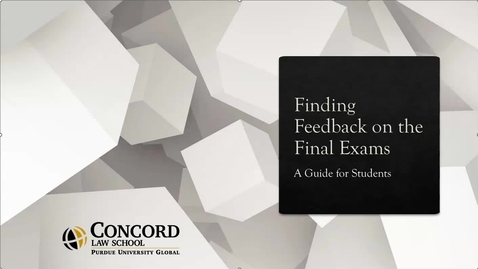 Thumbnail for Finding Feedback on Final Exams