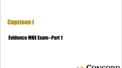 Thumbnail for Evidence MBE Exam Part 1