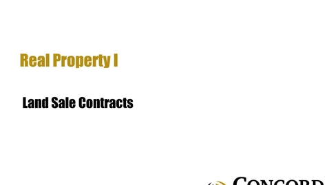 Thumbnail for Land Sale Contracts