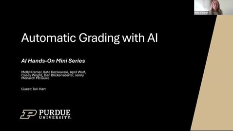 Thumbnail for October 14, 2024: Automating Grading with AI