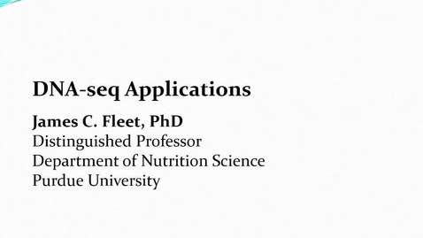 Thumbnail for DNA-seq applications overview