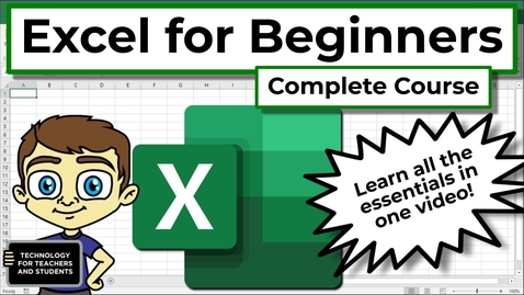 Thumbnail for Excel for Beginners - The Complete Course
