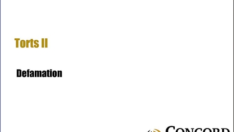 Thumbnail for Defamation