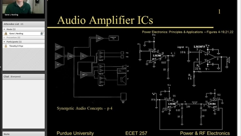 Thumbnail for entry ECET257 Lecture 21_Audio Amp IC, Sp13