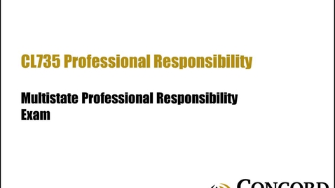 Thumbnail for Multistate Professional Responsibility Exam