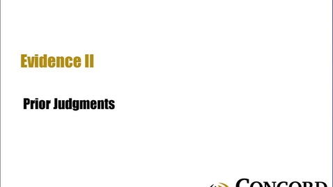 Thumbnail for Prior Judgments