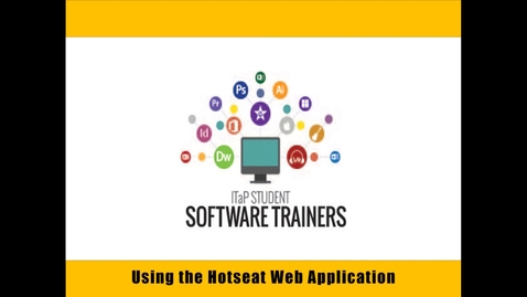 Thumbnail for Using the Hotseat Web Application
