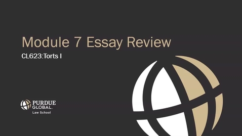 Thumbnail for CL623 Module 7 Essay Review 2505L