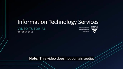 Thumbnail for Blackboard Kaltura Tutorial