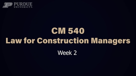 Thumbnail for CM 540 - Week 2 - Orczykj