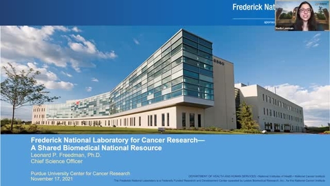 Thumbnail for entry PCCR Monthly Series on Career Development: Leonard Freedman, Ph.D. Chief Science Officer, Frederick National Laboratory for Cancer Research—A Shared Biomedical National Resource