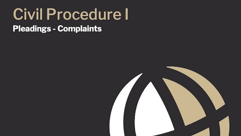 Thumbnail for CL670 Mod12 Pleadings Complaints