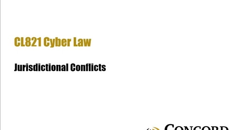 Thumbnail for Jurisdictional Conflicts