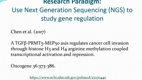 Thumbnail for RNA-seq dataset used in on-line course