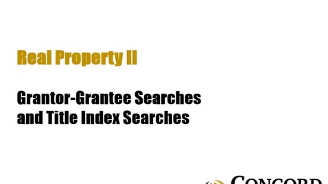 Thumbnail for Index Searches