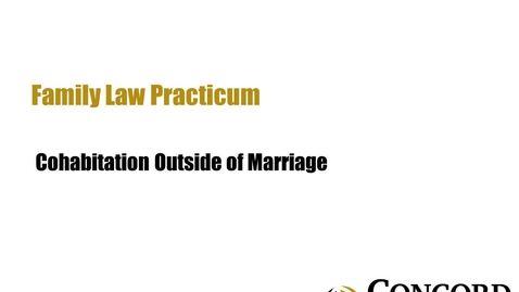 Thumbnail for Cohabitation Outside of Marriage